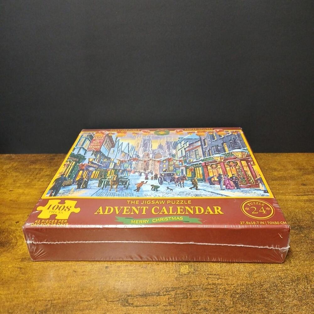 Merry Christmas Advent Calendar 1008 Jigsaw Puzzle 42 Pieces 24 Days W/ Poster - Picture 3 of 6
